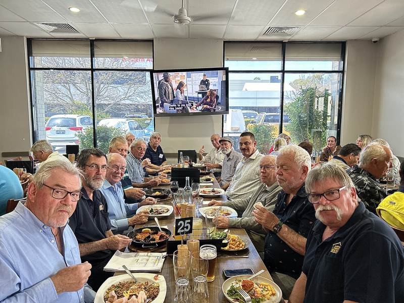 KMS members at Shed lunch, October 2024